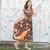 Adult Purple "Beast Mode" Kaiju Monsters Cap Sleeve Maxi Dress With Pockets