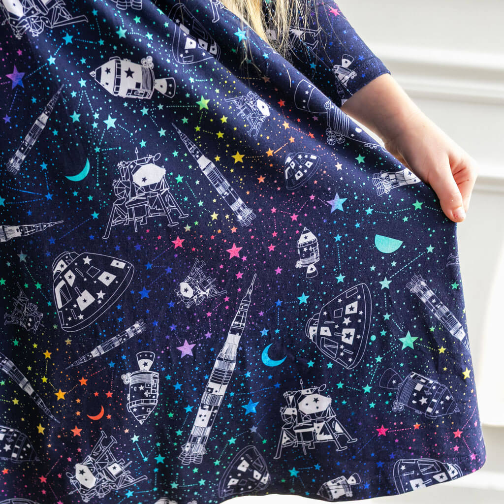 "One Small Step" Apollo Mission Dress with Pockets