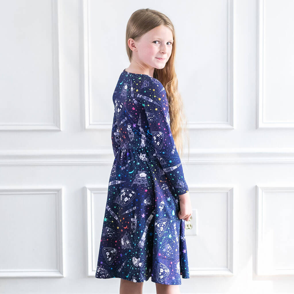 "One Small Step" Apollo Mission Dress with Pockets