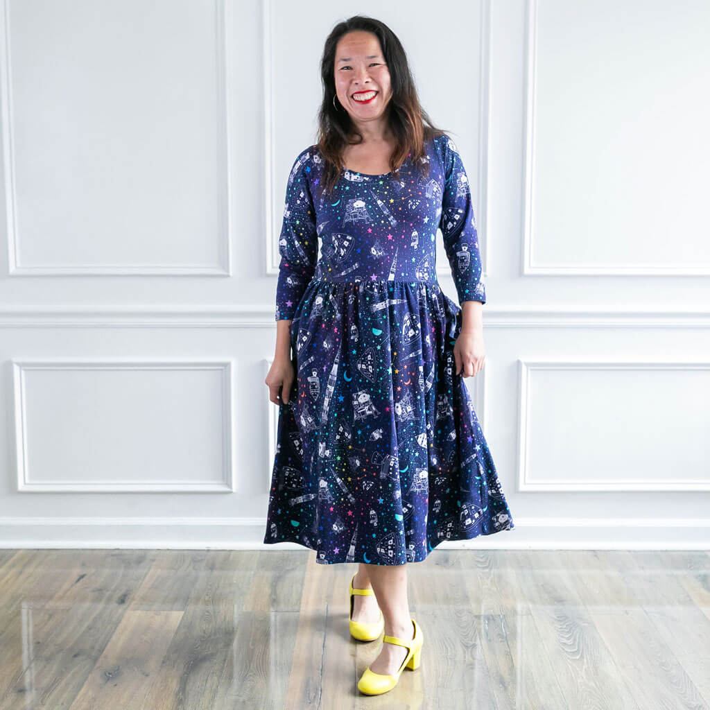 Adult "One Giant Leap" Apollo Mission Dress with Pockets