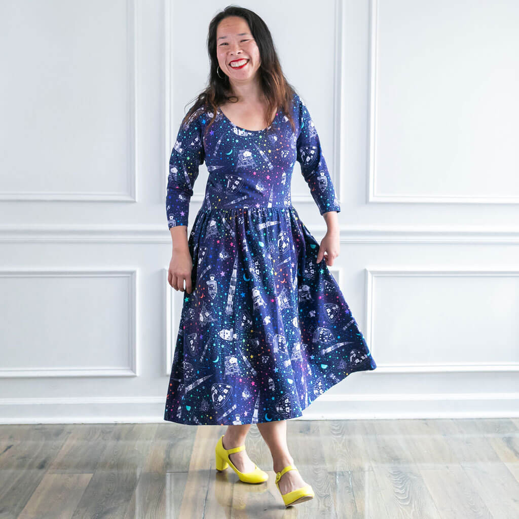 Adult "One Giant Leap" Apollo Mission Dress with Pockets