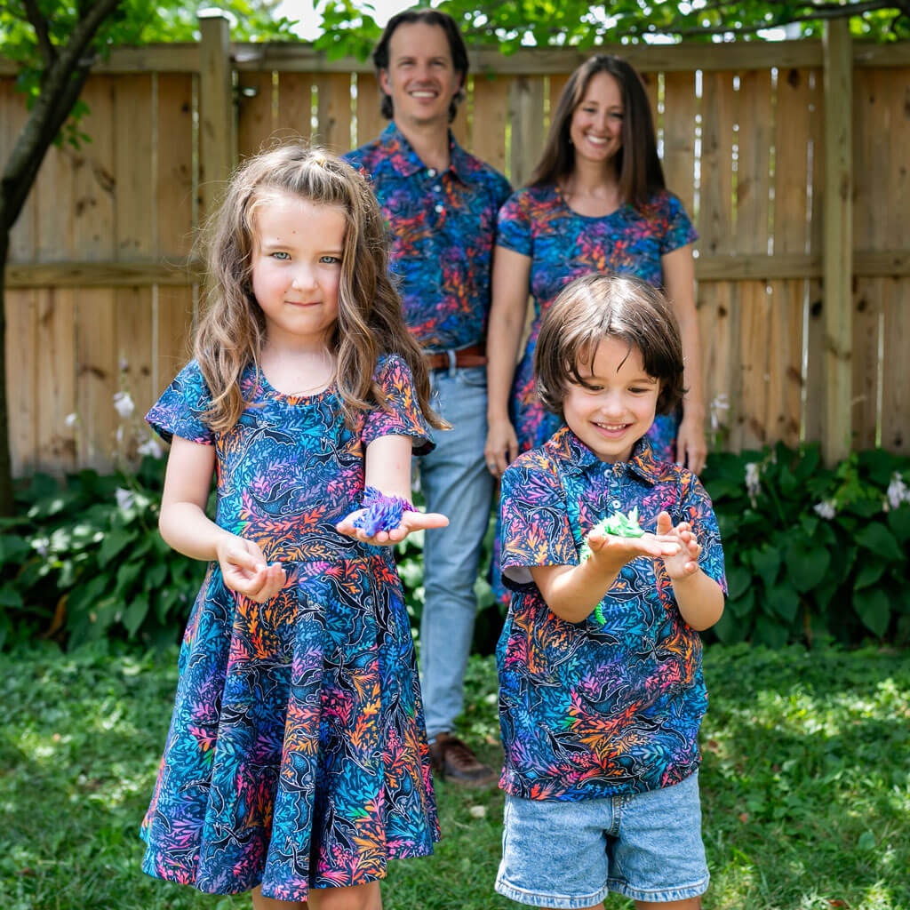 "Autumn Blaze" Dragons Super Twirler Dress with Pockets