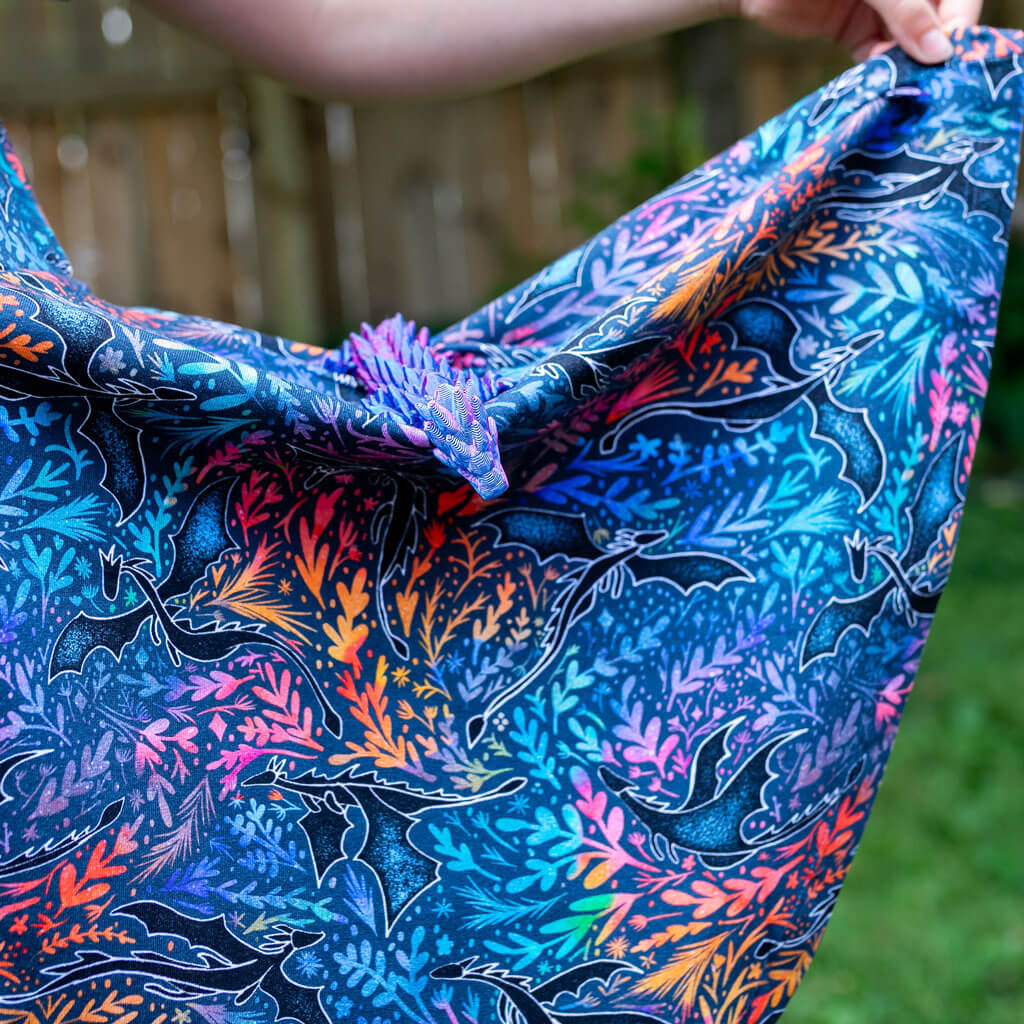"Autumn Blaze" Dragons Super Twirler Dress with Pockets