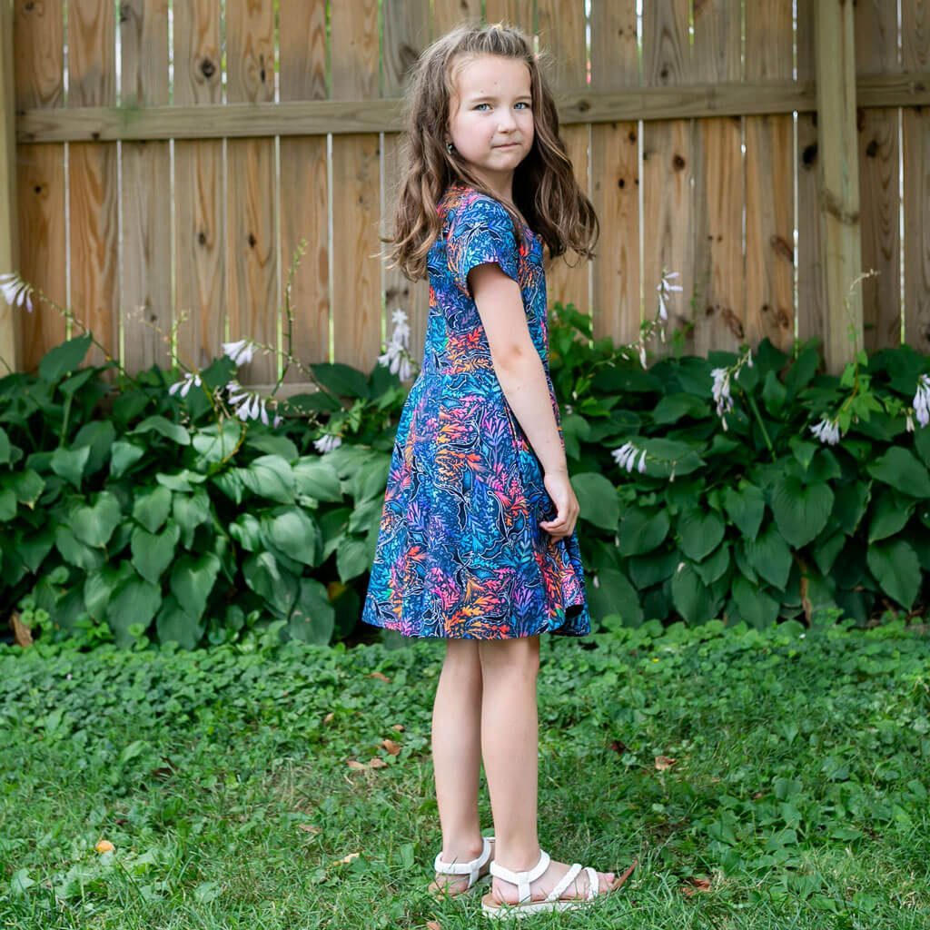 "Autumn Blaze" Dragons Super Twirler Dress with Pockets