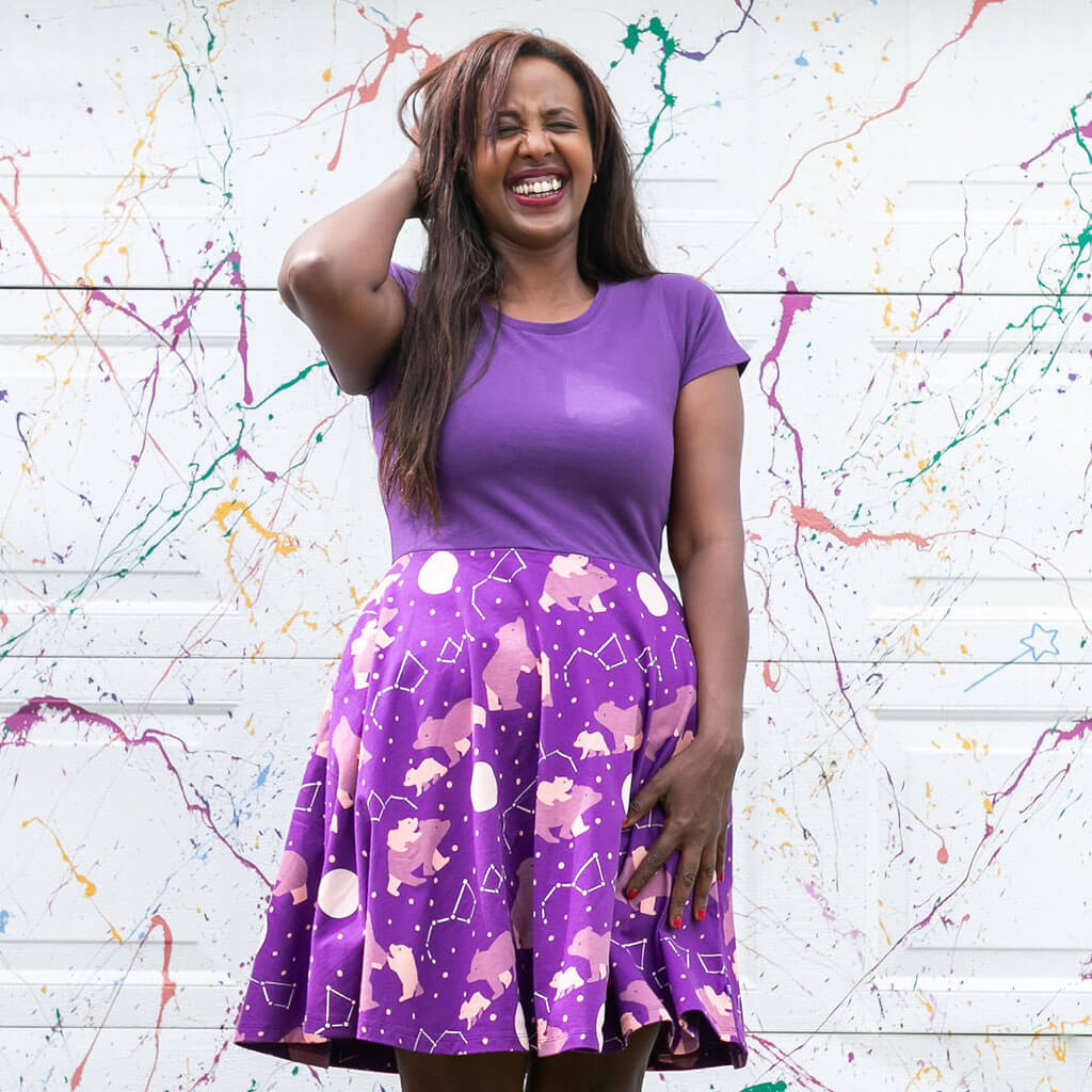 Adult "My North Star" Ursa Major and Minor A-Line Dress with Pockets