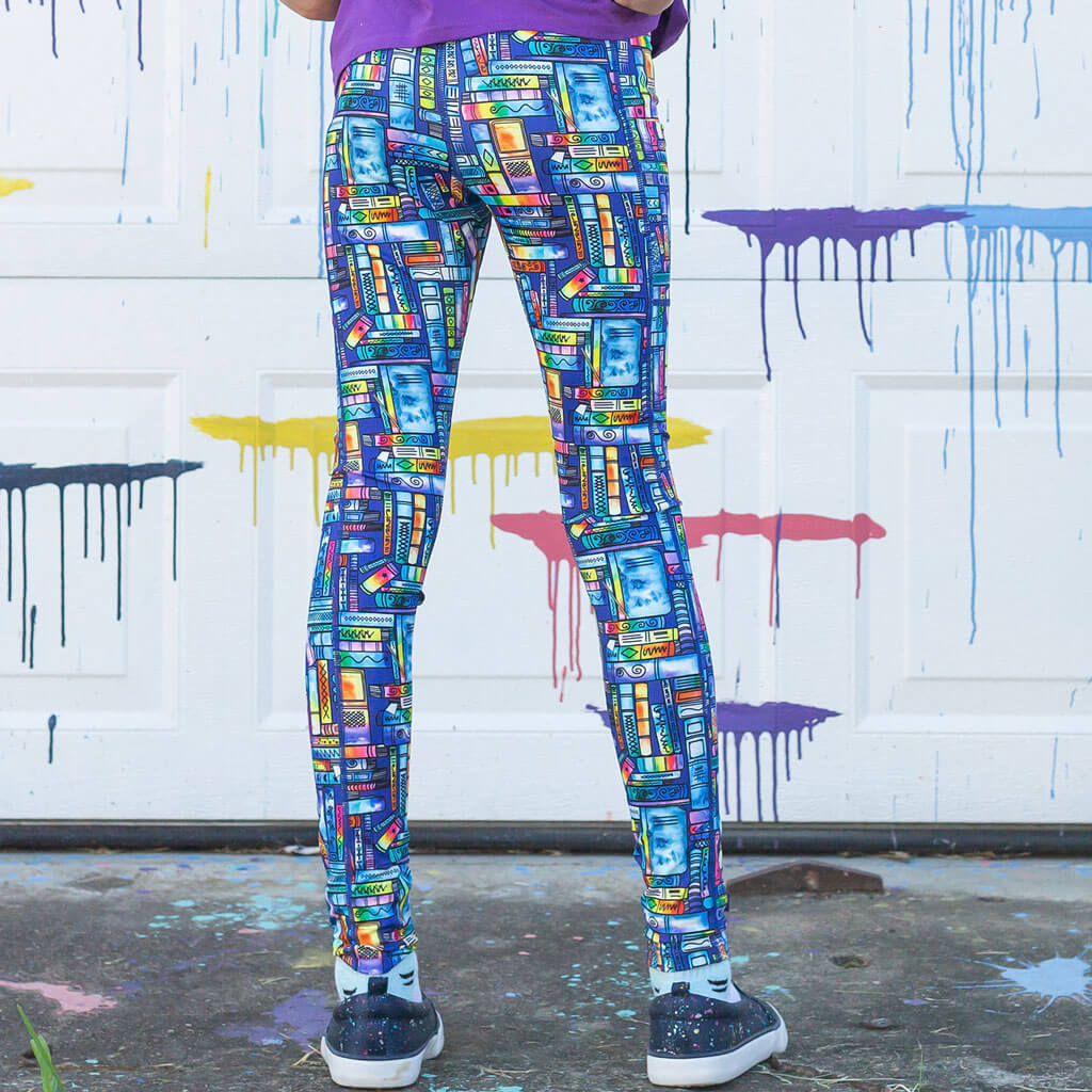 "Lost in the Stacks" Books Leggings with Pockets