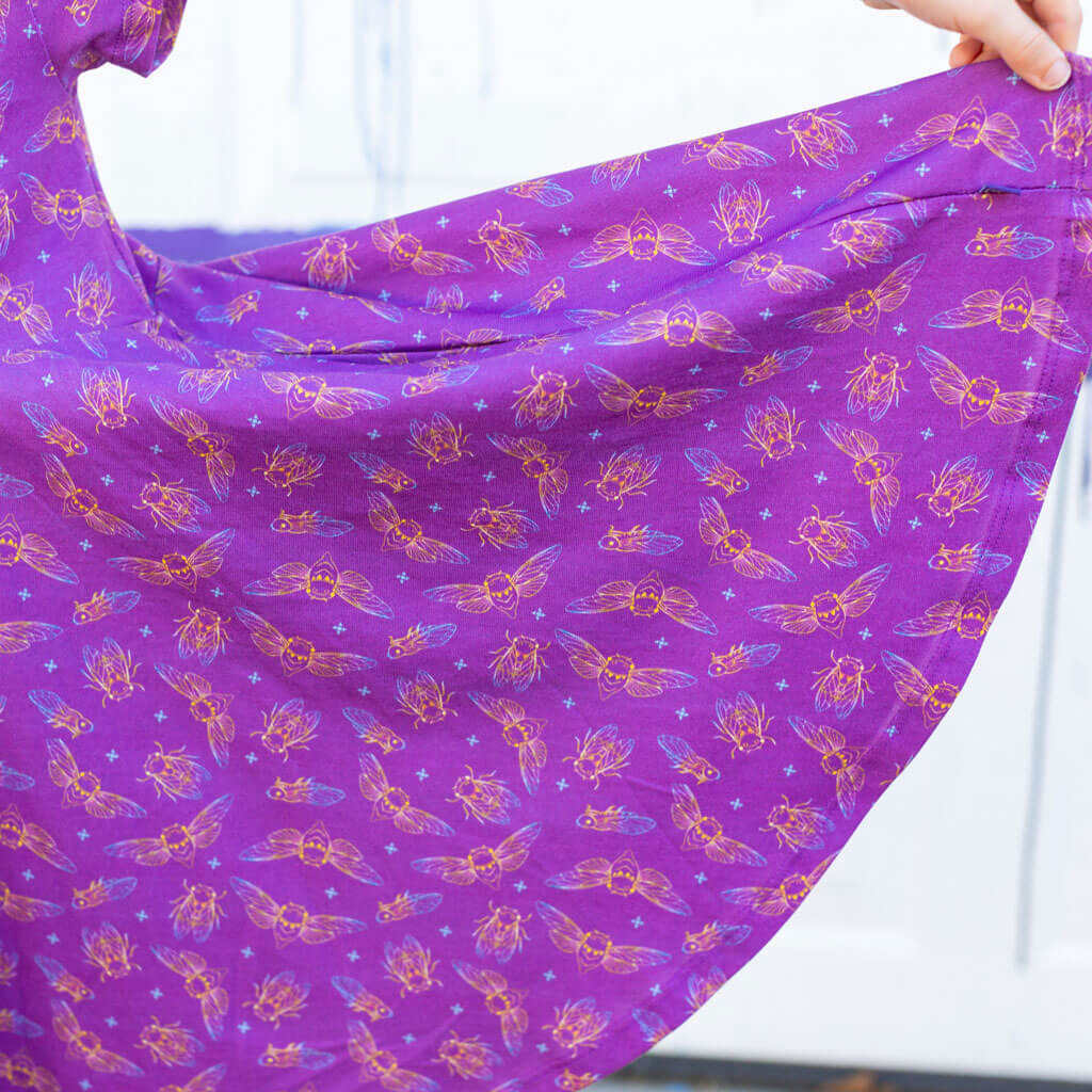 "Emergence" Cicadas Super Twirler Dress with Pockets