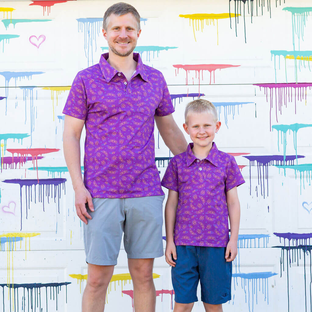 Adult "Emergence" Cicadas Short Sleeve Polo Shirt