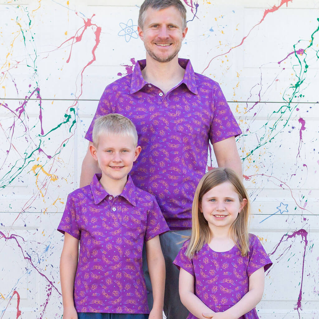 Adult "Emergence" Cicadas Short Sleeve Polo Shirt