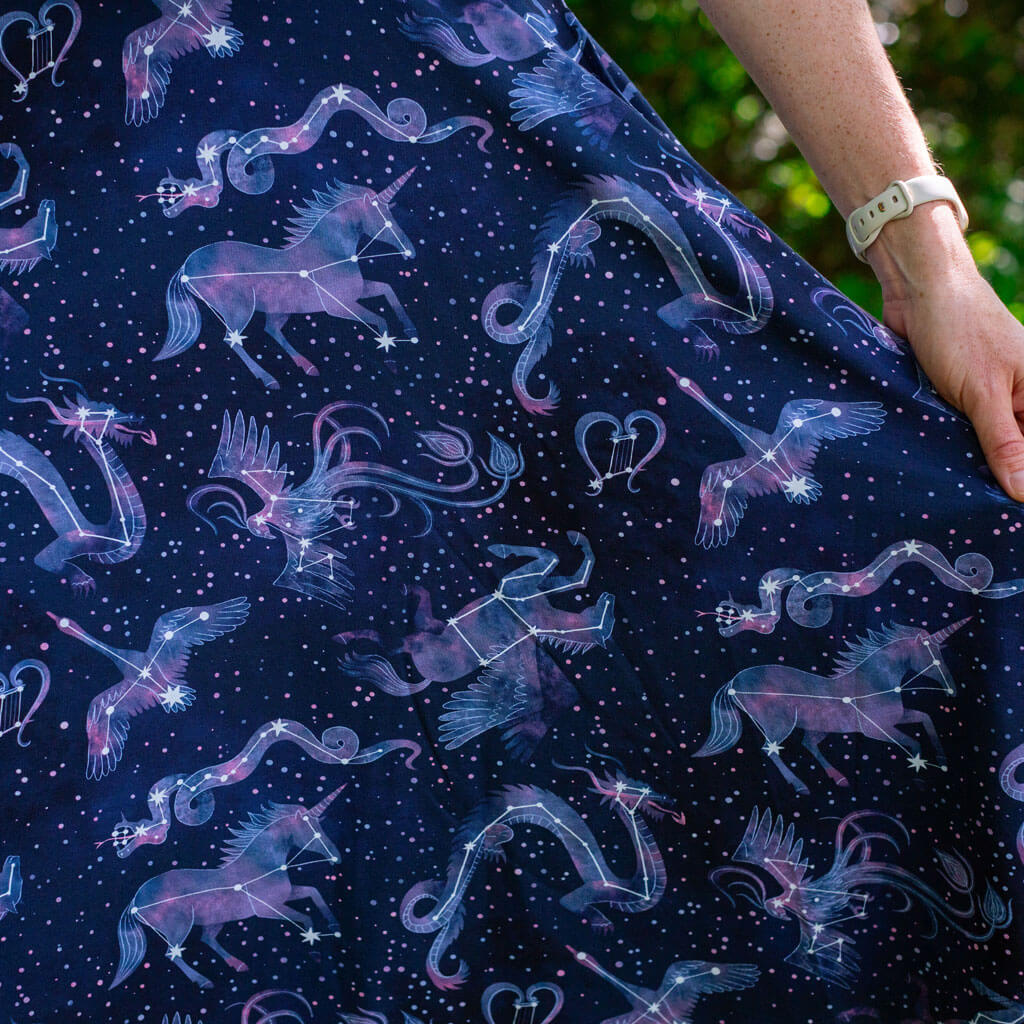 Adult "Dancing with the Stars" Constellations Skirt With Pockets