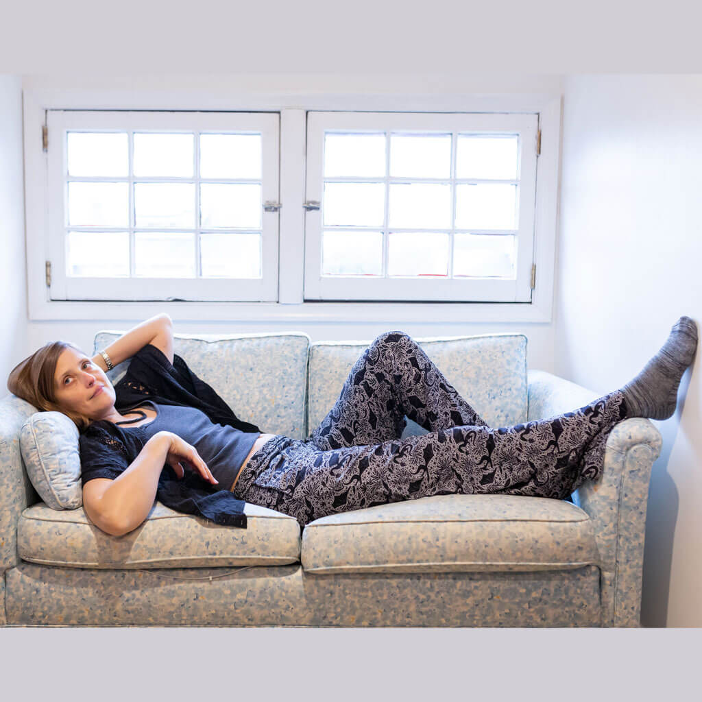 &quot;Night Flight&quot; Dragons Foldover Straight Leg Lounge Pants with Pockets