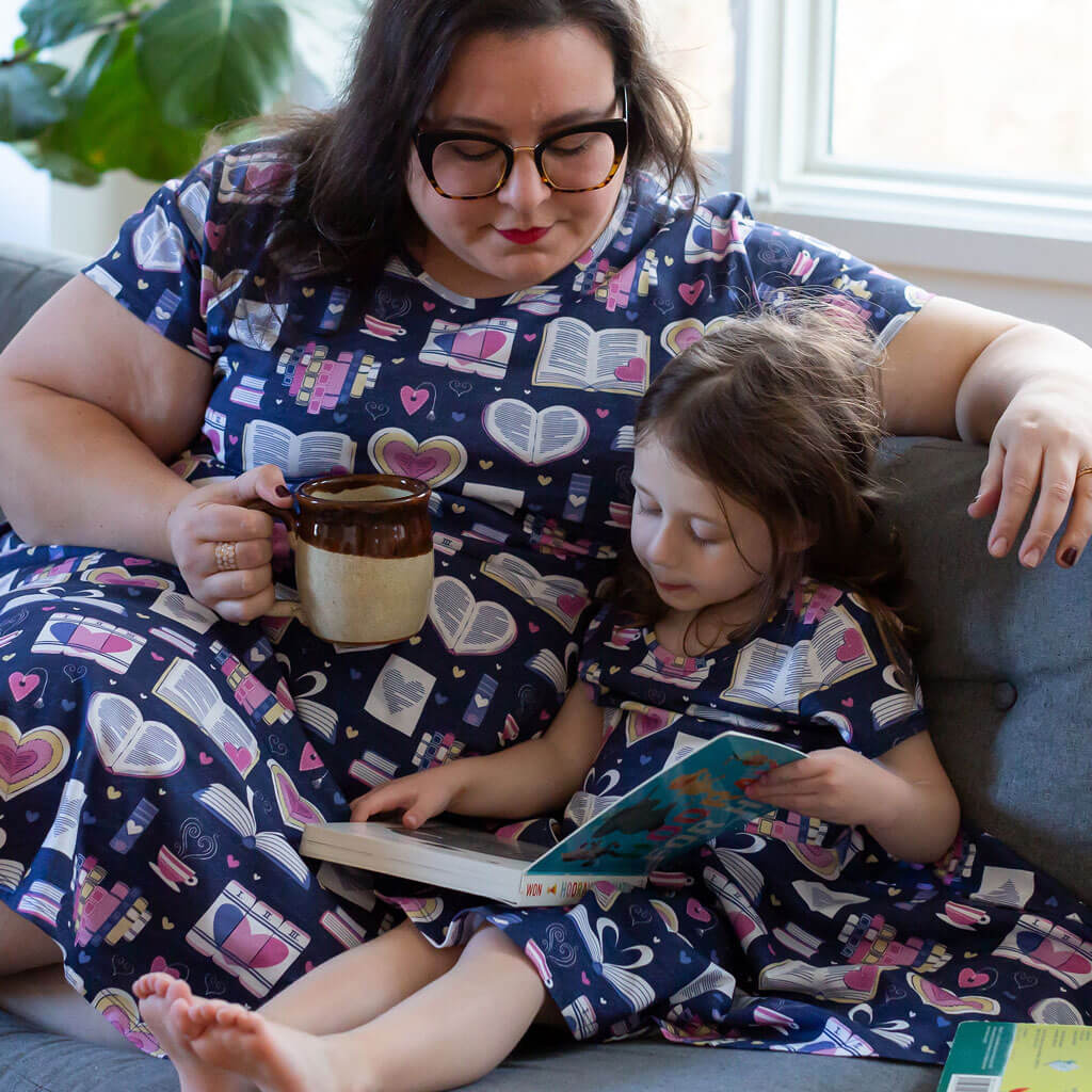 "Love Letters" Books Super Twirler Dress with Pockets