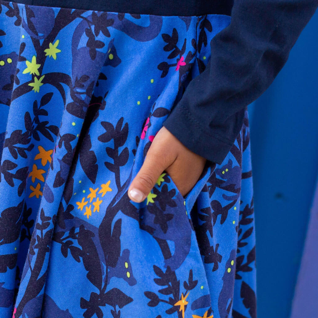 "Who Glows There" Night Creatures Super Twirler Dress with Pockets