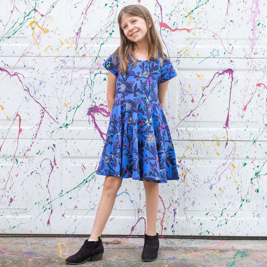 "Who Glows There" Night Creatures Super Twirler Dress with Pockets