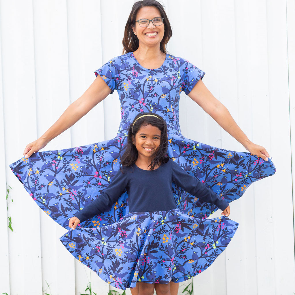 "Who Glows There" Night Creatures Super Twirler Dress with Pockets