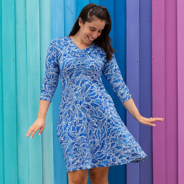 ドレス Original paisley pattern dress paleo-paisley-dress-05_600x.
