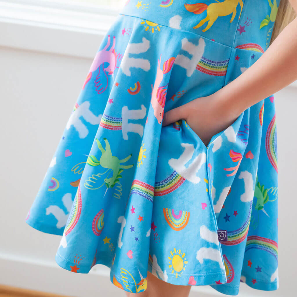 "On Cloud Pi" Math Super Twirler Dress with Pockets