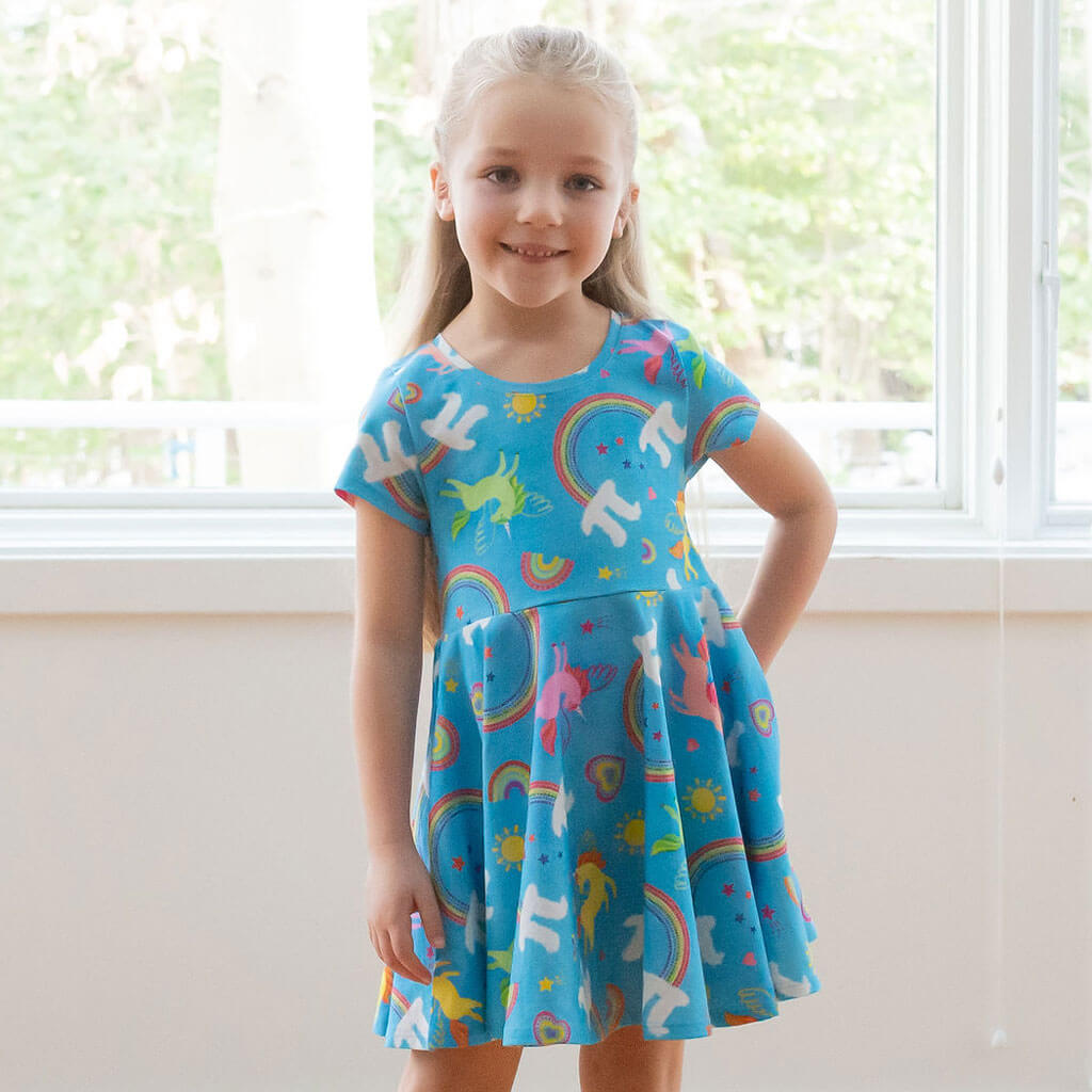 &quot;On Cloud Pi&quot; Math Super Twirler Dress with Pockets