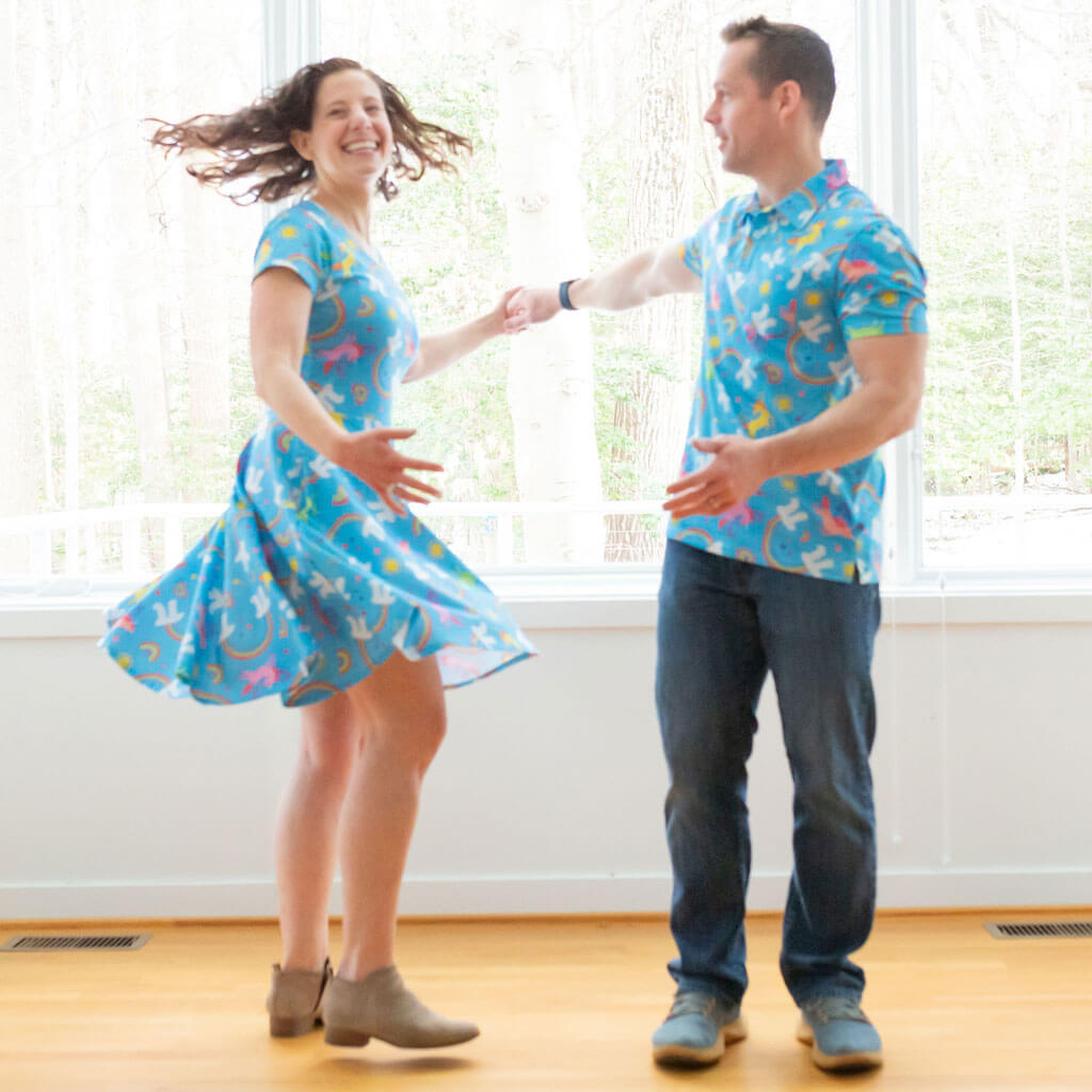 Adult "On Cloud Pi" Math Super Twirler Dress with Pockets