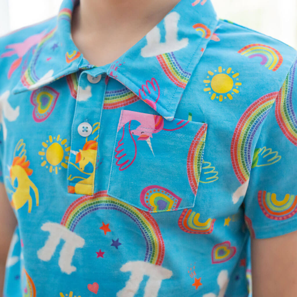 "On Cloud Pi" Math Short Sleeve Polo Shirt