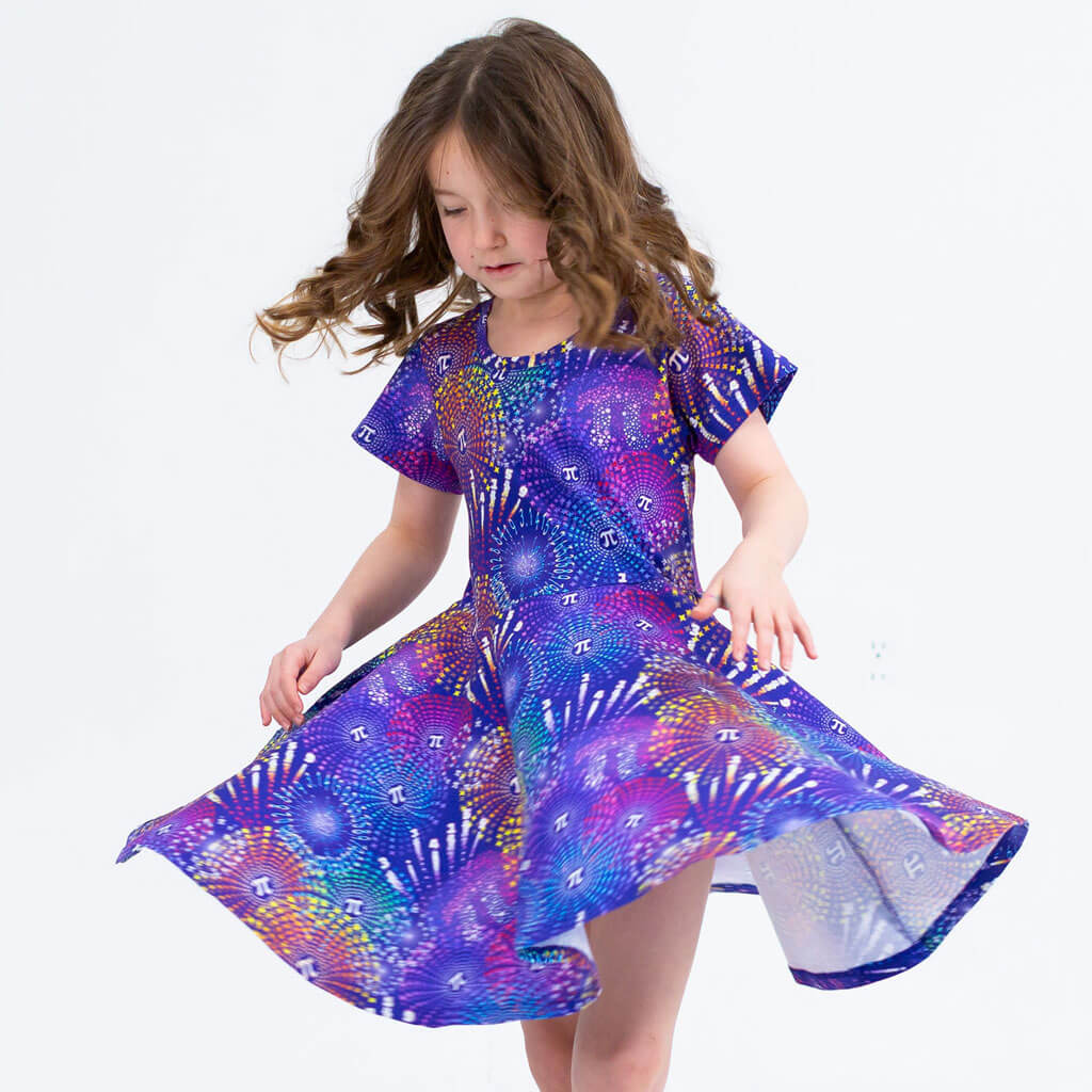 princess awesome pi dress Pi-rotechnics Pi Fireworks Super Twirler Dress with Pockets 8