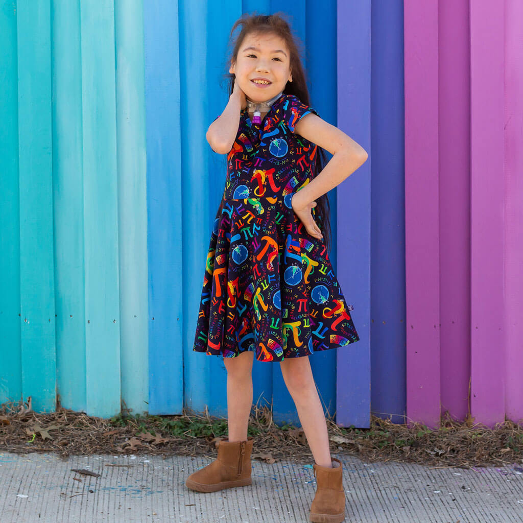 Pi Day in the Year of the Dragon Super Twirler Dress with Pockets