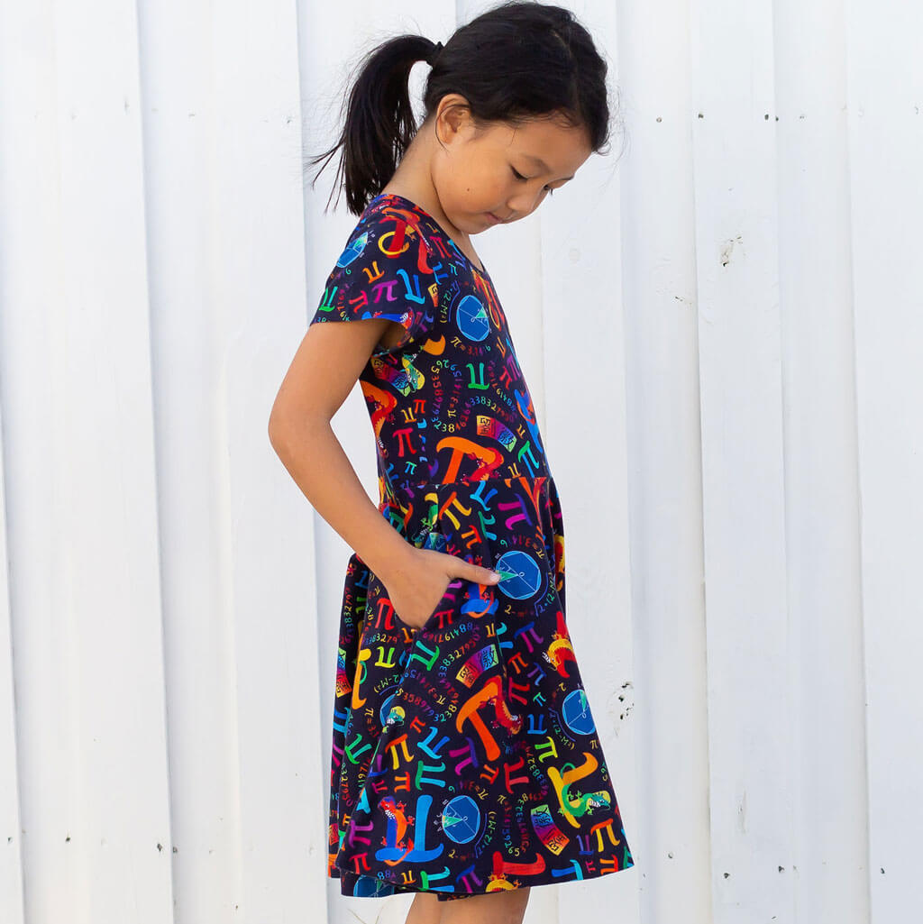 Pi Day in the Year of the Dragon Super Twirler Dress with Pockets