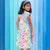 "Jewelbug" Rainbow of Bugs Cap Sleeve Dress with Pockets