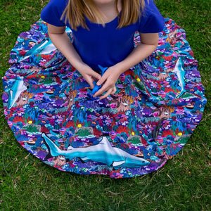 princess awesome shark dress Neon Shark Skater Dress with Pockets