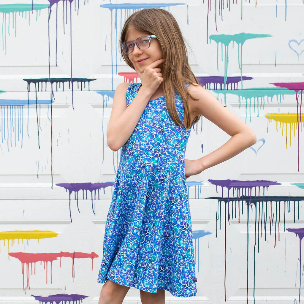 &quot;Oh Synapse!&quot; Neurons Sleeveless Play Dress with Pockets