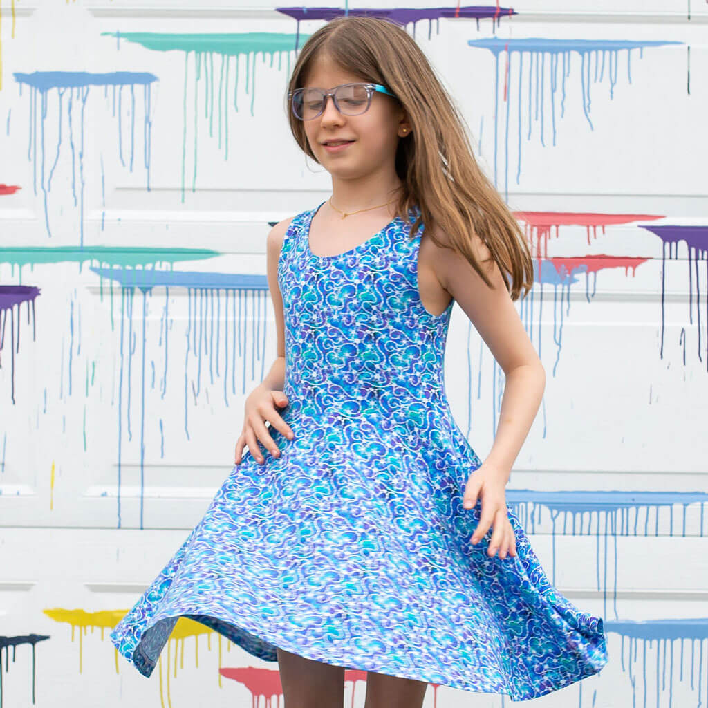 "Oh Synapse!" Neurons Sleeveless Play Dress with Pockets