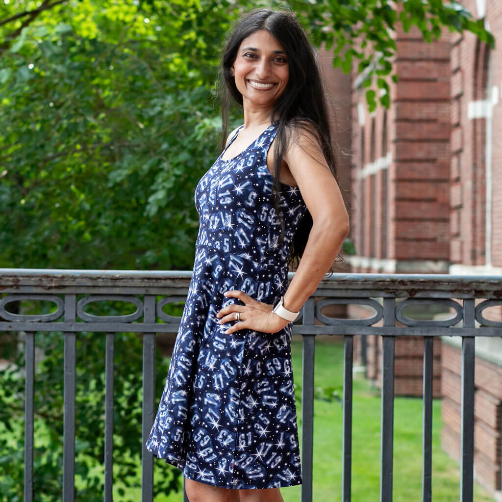 Adult Twin Prime Numbers Sleeveless Dress with Pockets