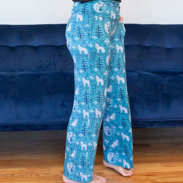 AQO STUDIO SPACE ★Bear Wide Cool Pants AQO BEAR FLEECE PANTS - aqostudiospace | 60% - Asian Fashion