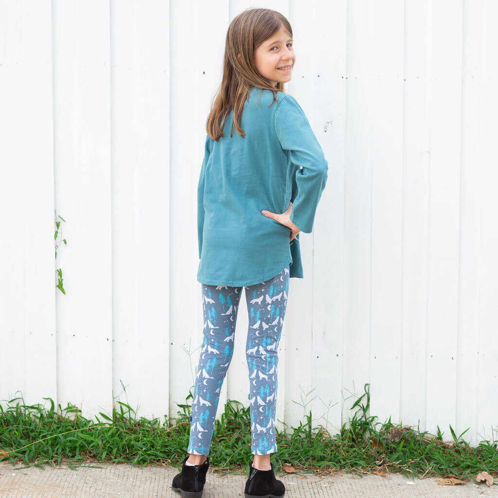 Wolf Long Sleeve Tunic Shirt