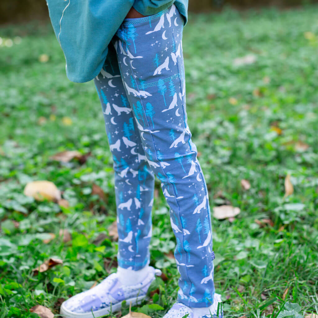 Wolves Leggings with Pockets