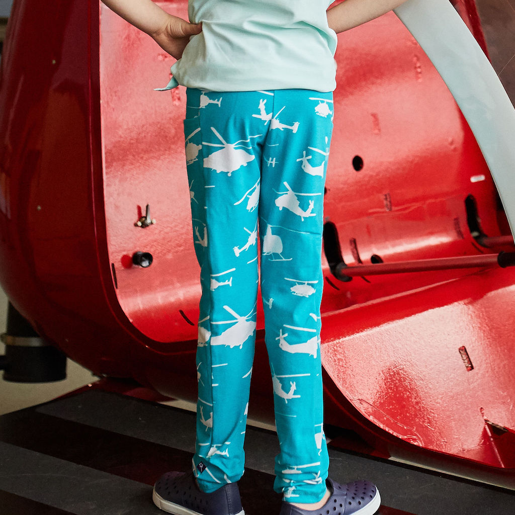Helicopters Leggings with Pockets - Princess Awesome & Boy Wonder