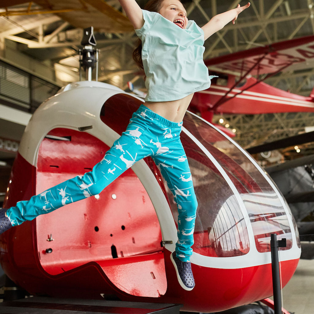 Helicopters Leggings with Pockets