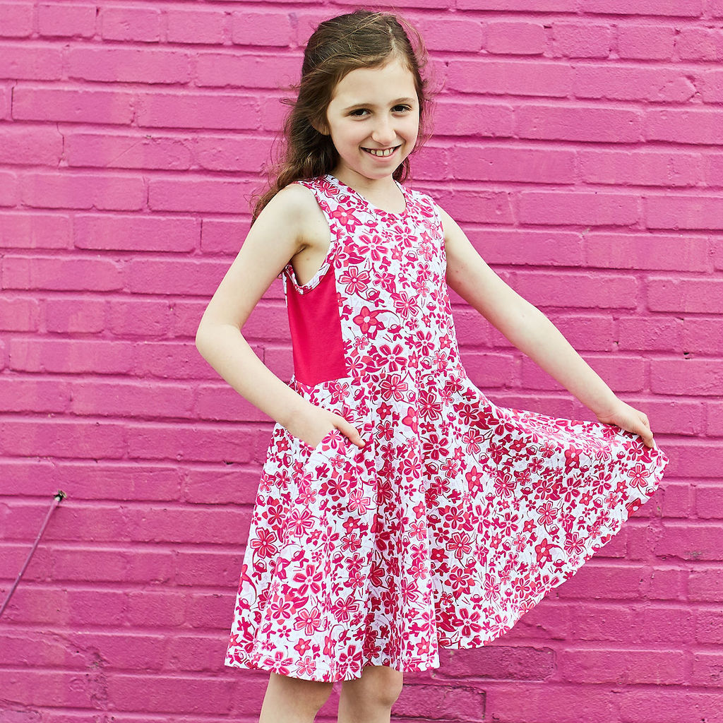 Super Secret Hidden Ninja Skater Play Dress with Pockets