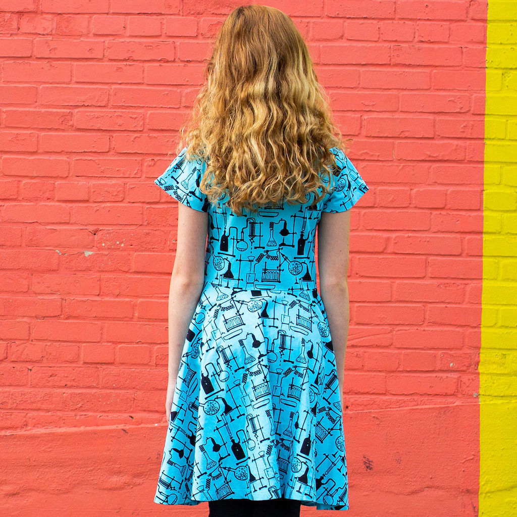 "Cause a Reaction" Chemistry Lab Short Sleeve Super Twirler Dress
