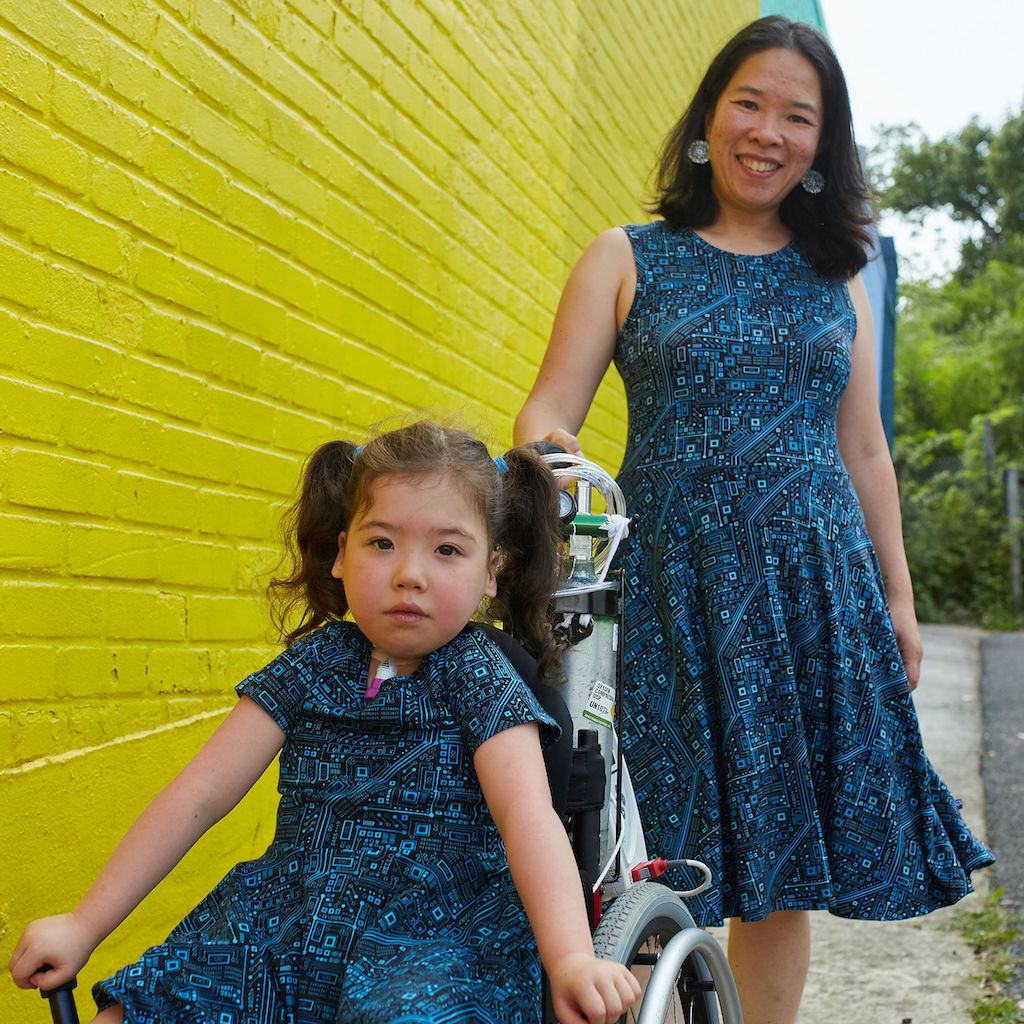 “Up to Code” Circuits Knee-Length Stretchy Sleeveless Dress with Pockets - Adult