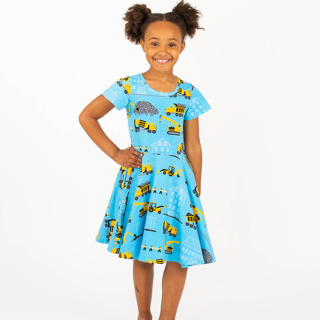 princess awesome train dress Trains Busy Dress with Pockets 4T