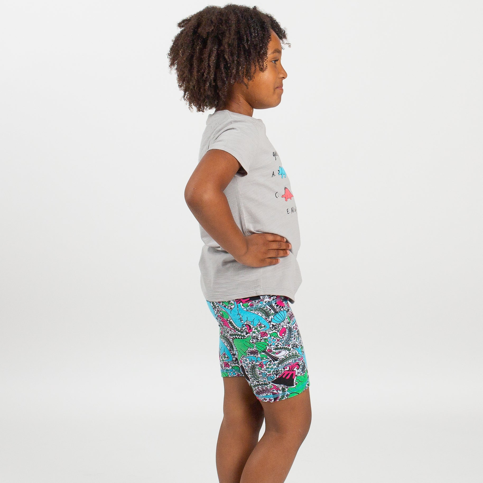 “She-Rex” Dinosaur Shorts with Pockets