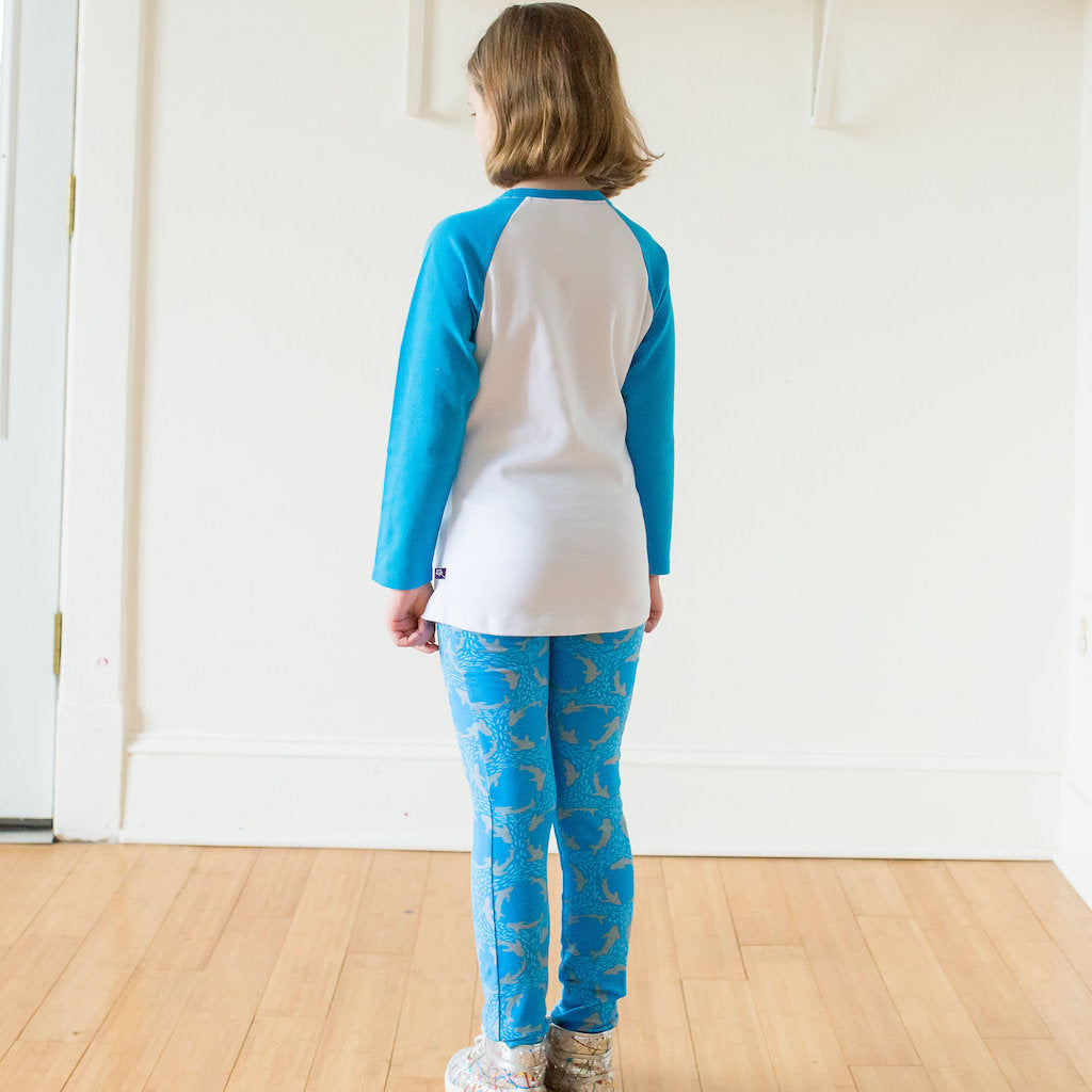 “Fiercely Jaw-some” Shark Leggings with Pockets