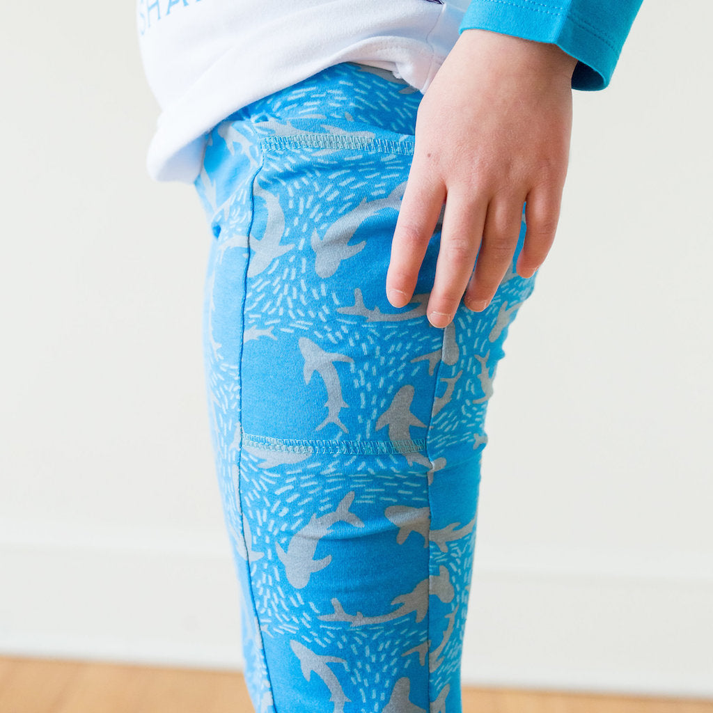 “Fiercely Jaw-some” Shark Leggings with Pockets
