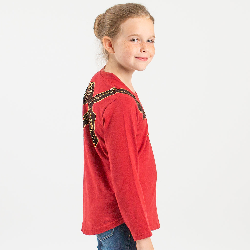Fierce Shoulder Dragon Long Sleeve Tunic Shirt