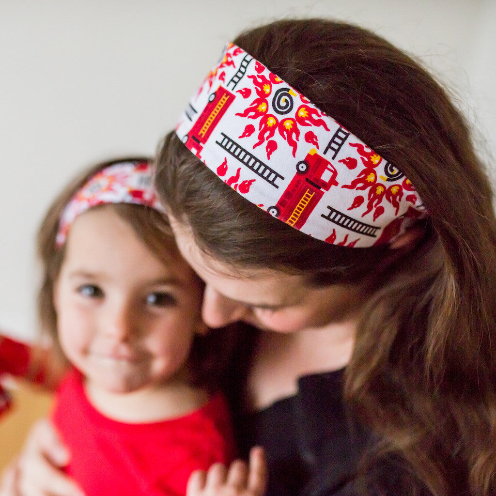 "Rescue Ready" Fire Engine Headband - Adult