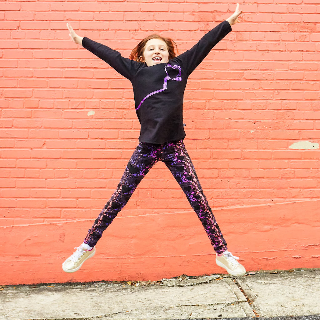 “Heart-wired” Heart Circuits Leggings with Pockets