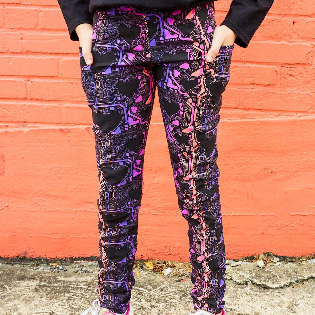 “Heart-wired” Heart Circuits Leggings with Pockets