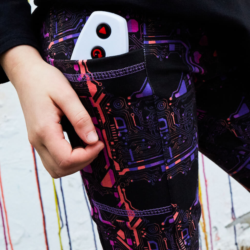 “Heart-wired” Heart Circuits Leggings with Pockets