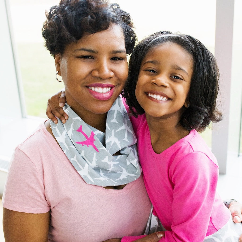 "AirHeart" Airplanes Infinity Scarf